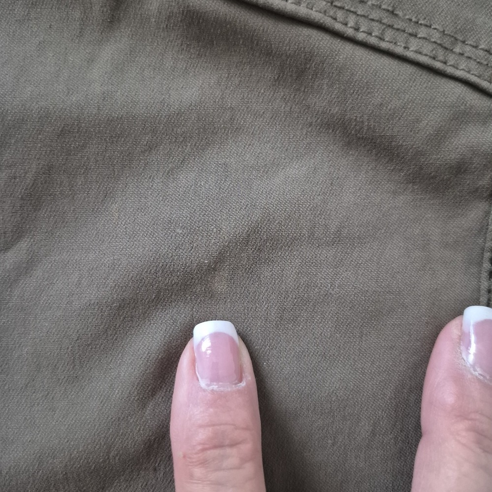 prAna Zion Pants Mens 33x29 (33x32T) Military Green Straight Fit Cargo Pocket - Picture 8 of 8